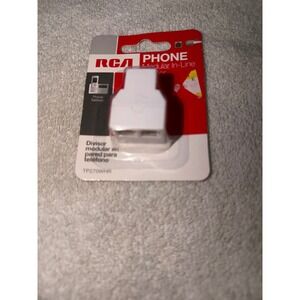 RCA TP270WHR Phone Modular In-Line Splitter Adapter White 2-Way Jack Coupler